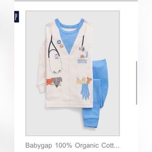 Toddler veterinarian pajama set baby Gap organic cotton